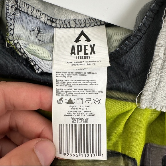 Disguise Apex Legends Octane Costume Jumpsuit 7/8, 10/12, 14/16 Halloween - Picture 3 of 16